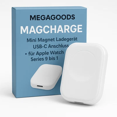 Mini Magnet Ladegerät USB-C für Apple Watch Series 9 bis 1 DE. - Bild 1 von 4