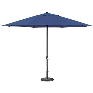 13Ft Aluminum Outdoor Patio Umbrella with Round Base for Garden Market - Picture 1 of 20
