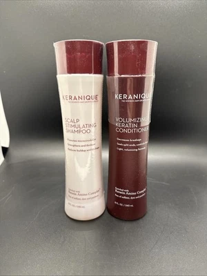 Juego de champú estimulante y acondicionador de queratina voluminizadora Keranique de 8 oz Foto 1 de 2