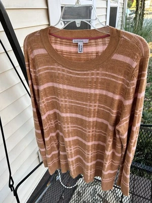 Isaac Mizrahi Live! nuevo sin etiquetas Suéter Pullover Cuello Acanalado en Rojo Talla L Foto 1 de 4