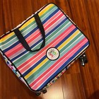 Happy Planner Organizer Bag Create 365 Color Stripe Storage Case Zip Accessory