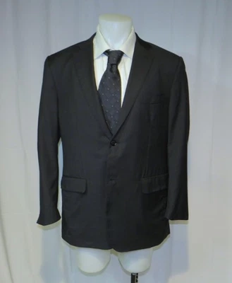 Isaia Base S Super 130 Gray Nailshead Two Button Suit Jacket 46R - Image 1 of 4
