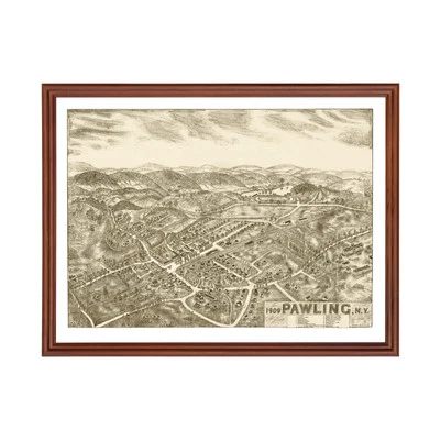 Old Map of Pawling, NY 1909 - Vintage Pawling New York Art - Image 1 of 4
