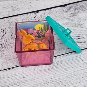 Vintage Kenner 1992 Littlest Pet Shop Racing Lizard with Desert Den unvollständig - Bild 1 von 18