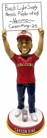 Carson King Iowa Hawkeyes Iowa State Cyclones ESPN College Gameday Bobblehead Cover
