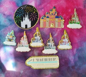 CLEARANCE PATCHES. Orlando theme parks. Magic Castles, Fireworks, monorail, Iron - Picture 1 of 5