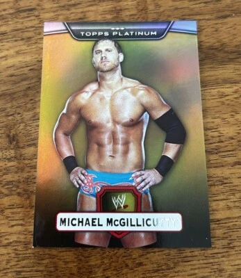 2010 Topps Platinum WWE #94Michael McGillicutty Gold Parallel /50 Rookie Card - Image 1 of 2
