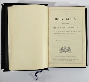 Antike Bibel Eyre & Spottiswoode verzierte Ausgabe Zur kirchlichen Nutzung ernannt 101 - Bild 1 von 7