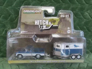 Greenlight Hitch & Tow 1972 Ford F-100 And Horse Trailer - Picture 1 of 6