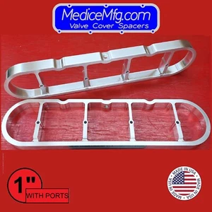 VALVE COVER SPACERS 1" Chevrolet LS 4.8l 5.3l 5.7l 6.0l with Evacuation Ports - Bild 1 von 5
