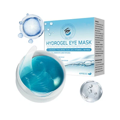 60pcs Under Eye Hydrogel Hyaluronic & Retinol Mask Patches Dark Circle Wrinkles - Image 1 of 4
