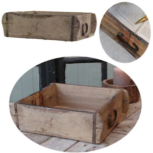 Vintage Holz Deko Ziegelform 32cm Schublade Aufbewahrung Holz-Box Kiste Kasten - Bild 1 von 4