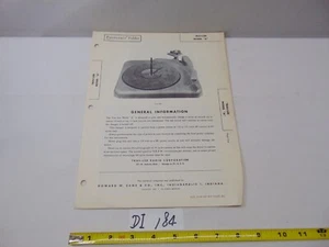 Sams Photofact Service Manual & Schematic Record Player Trav-ler Travler model A - Picture 1 of 1