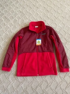 Columbia Kids Fleece, Full Zip Red Jacket, Omni-Shield - Sz Large NWT - Picture 1 of 6