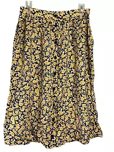 Vintage Southern Lady Modest Length Button Front Skirt - 11/12 USA - Picture 1 of 3