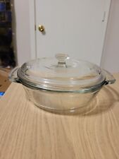 Anchor Hocking 8.25 in/ 1.5 qt Clear Casserole Dish 1037 with Lid
