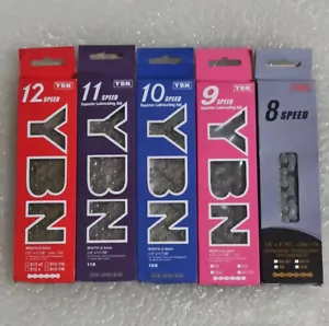 YBN Bicycle chain 8/9/10/11/12 speed mountain road bike chains for Shimano/SRAM - Picture 1 of 7