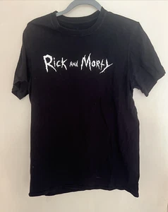 Adult Swim Rick and Morty Black T-Shirt Size M - Picture 1 of 5
