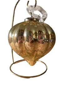 Beekman Home Mercury Glass Ornament Large Silver New With Tags - Picture 1 of 5