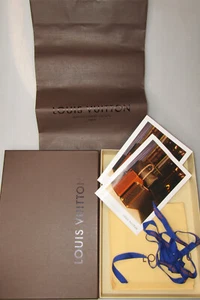 Authentic Louis Vuitton EMPTY 12" Gift Box Paper Bag Ribbon Dust Cloth - Picture 1 of 8
