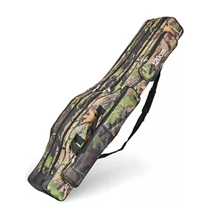 3 Layers Fishing Bag Fishing Rod Reel Storage Bag Fishing Tackle Carry Bag Case - Picture 1 of 14
