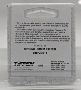 New Tiffen 58mm Bronze Glimmerglass 1/4 Filter Glimmer Glass - Special OEM - Picture 1 of 10