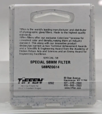 New Tiffen 58mm Bronze Glimmerglass 1/4 Filter Glimmer Glass - Special OEM - Image 1 of 4
