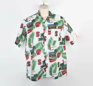 Camisa hawaiana Stanford Cardinal para hombre talla pequeña S Cardinal Service abotonada - Imagen 1 de 8