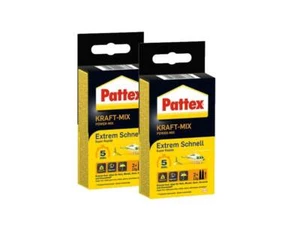 Pattex Kraft-Mix Extrem Schnell 2K Kleber Alleskleber Epoxykleber 2x(2x12g) - Bild 1 von 1