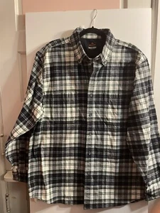 Ridgecut NEU Etikett Herren grün schwarz weiß kariert Flanell Shirt XL 100 % Baumwolle SCHÖN! - Bild 1 von 12