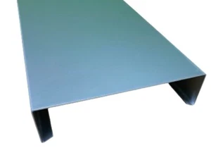 Mauerabdeckung Attikaabdeckung Blech Dach eloxiertes Alu 1,5 mm stark 2 m lang - Bild 1 von 3
