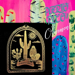 Puerto Rico Brass Ornament - Picture 1 of 6