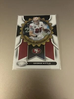 2022 PANINI CERTIFIED GEORGE KITTLE SEAL OF APPROVAL #SA-15 SAN FRANCISCO 49ERS - Image 1 of 2