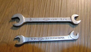 2 Vintage P&C Peterson & Carlborg 2810 / 131 Angled Ignition Wrench Set USA Tool - Picture 1 of 5