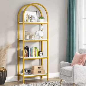 4-stufig modernes Bücherregal Bücherregal offene Aufbewahrung Regale Display Rack Home Office - Bild 1 von 15