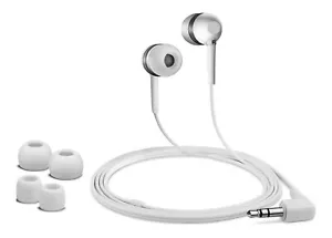 Auriculares internos universales con cable conector de audio de 3,5 mm música MP3 - negros - Imagen 1 de 1