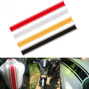 1x Hágalo Usted Mismo Calcomanía de Vinilo Carreras Carenado de Tanque de Motocicleta Capucha Rayas Rayas - Imagen 1 de 12