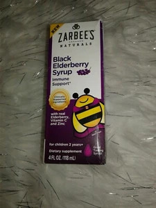 Zarbees Naturals Childrens Black Elderberry Syrup For Immune Support Vitamin C - Picture 1 of 4