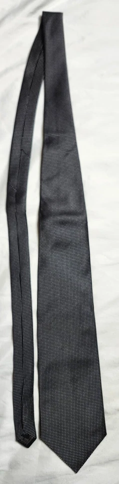 Corbata Bruno Piattelli Para Hombre Negra Lunares Pura Seda Hecha en EE. UU. Foto 1 de 4