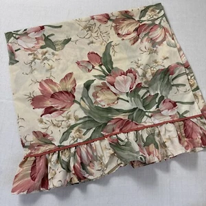 Vintage Waverly Floral Kissenbezug Landhaus Kern Rüschen King Baumwollmischung - Bild 1 von 10
