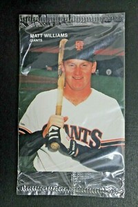 Matt Williams 1990 Mother's Cookies Card # 1 of 4 *NEW IN WRAPPER* 