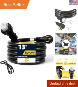 Cavo Prolunga Generatore 50 Ampere,13FT STW 6/3 + 8/1 Cavo Alimentazione,NEMA 14-50P a... - Foto 1 di 7
