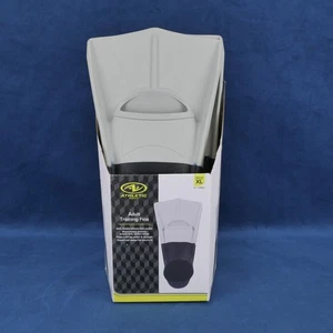 NEW Athletic Works Adult Training Fins XL Men's 12 - 13 Black Grey Flippers - Picture 1 of 7