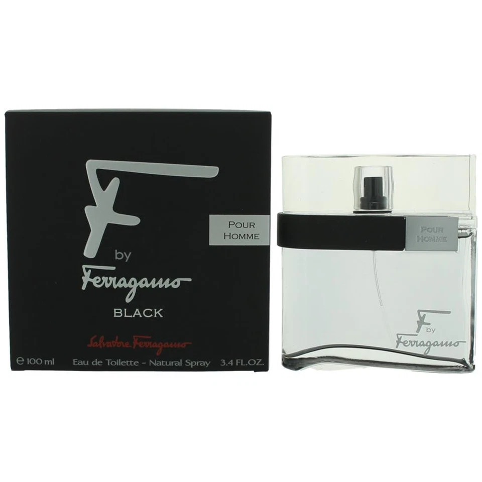 F Black de Salvatore Ferragamo, spray EDT de 3,4 OZ para hombre Foto 1 de 1