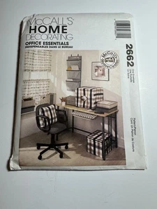 2662 McCalls Crafts Sewing Pattern Office Room Essentials Crisp Uncut Home Decor - Picture 1 of 6