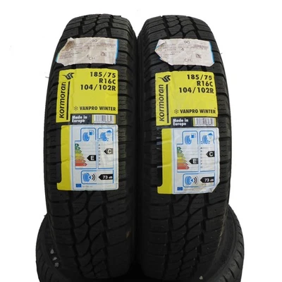 2 x KORMORAN 185/75 R16C 104/102R Vanpro Winter 2020 Winterreifen VOLL - Bild 1 von 4