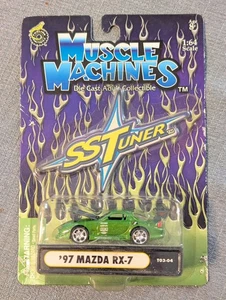 Muscle Machines SST Tuner 1997  Mazda RX-7 Die Cast 1:64 Green NOS 2003 - Picture 1 of 3