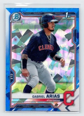 2021 Bowman Sapphire - Gabriel Arias #BCP-89 (RC) Refractor Cleveland Guardians - Image 1 of 2