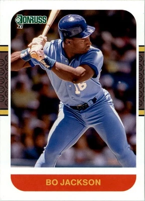 Tarjeta de béisbol Donruss 2021 #213 Bo Jackson retro Foto 1 de 2