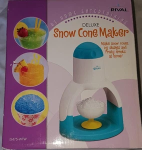Fabricante de cono de nieve Rival Deluxe para hacer conos de nieve aguanieve helada bebidas afrutadas - Imagen 1 de 1